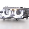 Scheinwerfer Set Angel Eyes BMW 3er E46 Limo/Touring  02-05 chrom – Bild 2