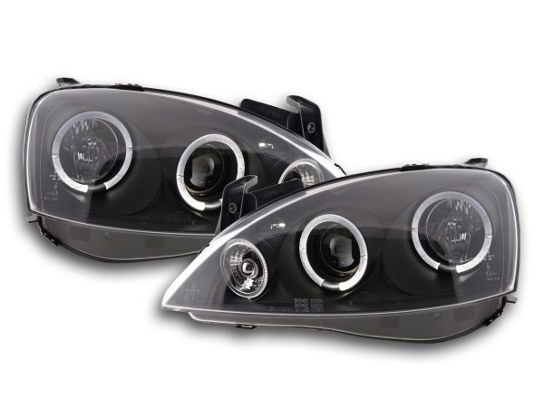 Scheinwerfer Set Opel Corsa C  01-06 schwarz