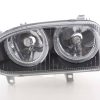 Scheinwerfer Set Angel Eyes VW Golf 3 Typ 1HXO, 1 EXO  91-97 schwarz – Bild 4