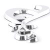 Aufkleber Chrom 3D Car Logo Motiv Eyes 86x49 mm chrom – Bild 6