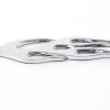 Aufkleber Chrom 3D Car Logo Motiv Flame 115x45 mm chrom – Bild 4