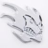 Aufkleber Chrom 3D Car Logo Motiv Madface 82x58 mm chrom – Bild 3