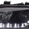 Scheinwerfer Set Daylight LED TFL-Optik Audi A4 Typ 8E  01-04 schwarz – Bild 6