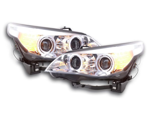 Scheinwerfer Set BMW 5er E60/E61  03-08 chrom