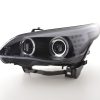 Scheinwerfer Set BMW 5er E60/E61  03-08 schwarz – Bild 4
