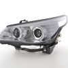 Scheinwerfer Set Xenon Angel Eyes CCFL BMW 5er E60/E61  05-08 chrom – Bild 5