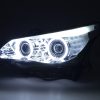 Scheinwerfer Set Xenon Angel Eyes CCFL BMW 5er E60/E61  05-08 chrom für Rechtslenker – Bild 3