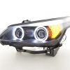 Scheinwerfer Set Xenon Angel Eyes CCFL BMW 5er E60/E61  05-08 schwarz für Rechtslenker – Bild 2