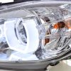 Scheinwerfer Set Daylight LED TFL-Optik BMW 3er E90/E91  05-08 chrom – Bild 4