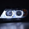 Scheinwerfer Set Xenon Daylight LED TFL-Optik BMW 3er E90/E91  05-08 chrom – Bild 2