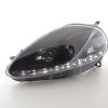 Scheinwerfer Set Daylight LED TFL-Optik Fiat Grande Punto Typ 199  05-08 schwarz – Bild 2