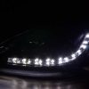 Scheinwerfer Set Daylight LED TFL-Optik Ford Focus 3/4/5-trg.  98-01 schwarz – Bild 3