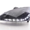 Scheinwerfer Set Daylight LED TFL-Optik Ford Focus 3/4/5-trg.  01-04 schwarz – Bild 2