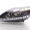Scheinwerfer Set Daylight LED TFL-Optik Ford Focus 3/5-trg.  08-10 chrom – Bild 2