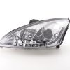 Scheinwerfer Set Daylight LED TFL-Optik Ford Focus 3/4/5-trg.  01-04 chrom für Rechtslenker – Bild 3