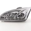 Scheinwerfer Set Daylight LED TFL-Optik Ford Focus 4/5-trg.  05-08 chrom für Rechtslenker – Bild 3