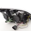 Scheinwerfer Set Daylight LED TFL-Optik Ford Focus 4/5-trg.  05-08 chrom für Rechtslenker – Bild 6