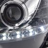 Scheinwerfer Set Daylight LED TFL-Optik Mercedes C-Klasse Typ W204  07-10 chrom – Bild 6
