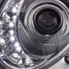 Scheinwerfer Set Daylight LED TFL-Optik Mercedes E-Klasse 211  02-06 chrom – Bild 5