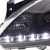 Scheinwerfer Set Daylight LED TFL-Optik Opel Corsa C  01-06 schwarz – Bild 6
