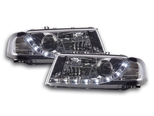 Scheinwerfer Set Daylight LED TFL-Optik Skoda Octavia Typ 1U  01-04 chrom