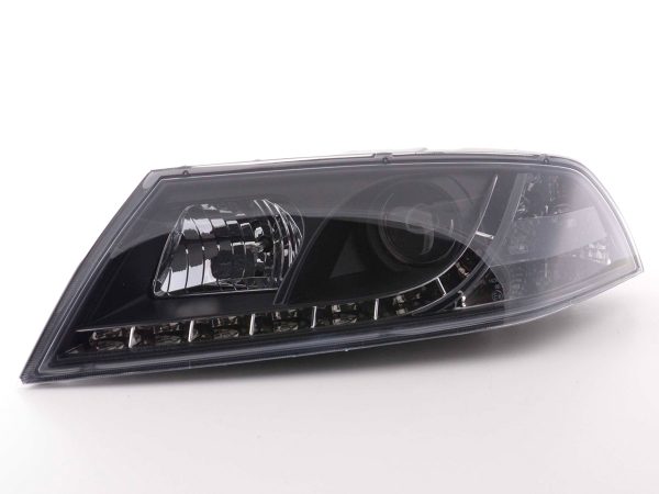 Scheinwerfer Set Daylight LED TFL-Optik Skoda Octavia Typ 1Z  04-08 schwarz