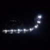 Scheinwerfer Set Daylight LED TFL-Optik VW Bus Typ T4  96-03 schwarz – Bild 3