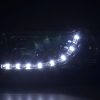 Scheinwerfer Set Daylight LED TFL-Optik VW Bus Typ T4  90-96 chrom für Rechtslenker – Bild 2