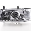 Scheinwerfer Set Daylight LED TFL-Optik VW Bus Typ T4  90-96 chrom für Rechtslenker – Bild 3