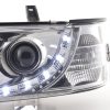 Scheinwerfer Set Daylight LED TFL-Optik VW Bus Typ T4  90-96 chrom für Rechtslenker – Bild 5