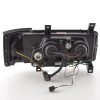 Scheinwerfer Set Daylight LED TFL-Optik VW Bus Typ T4  90-96 chrom für Rechtslenker – Bild 6
