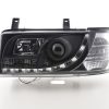 Scheinwerfer Set Daylight LED TFL-Optik VW Bus Typ T4  90-96 schwarz für Rechtslenker – Bild 3