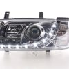 Scheinwerfer Set Daylight LED TFL-Optik VW Bus Typ T4  90-03 chrom – Bild 2