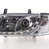 Scheinwerfer Set Daylight LED TFL-Optik VW Bus Typ T4  90-03 chrom – Bild 4