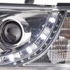 Scheinwerfer Set Daylight LED TFL-Optik VW Bus Typ T4  90-03 chrom – Bild 5