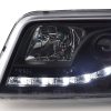 Scheinwerfer Set Daylight LED TFL-Optik VW Bus Typ T5  03-09 schwarz – Bild 6