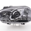 Scheinwerfer Set Daylight LED TFL-Optik VW Golf 4 Typ 1J  98-03 chrom für Rechtslenker – Bild 3