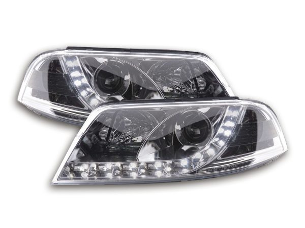 Scheinwerfer Set Daylight LED TFL-Optik VW Passat Typ 3BG  00-05 chrom
