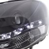 Scheinwerfer Set Daylight LED TFL-Optik VW Polo Typ 9N3  05-09 schwarz für Rechtslenker – Bild 5