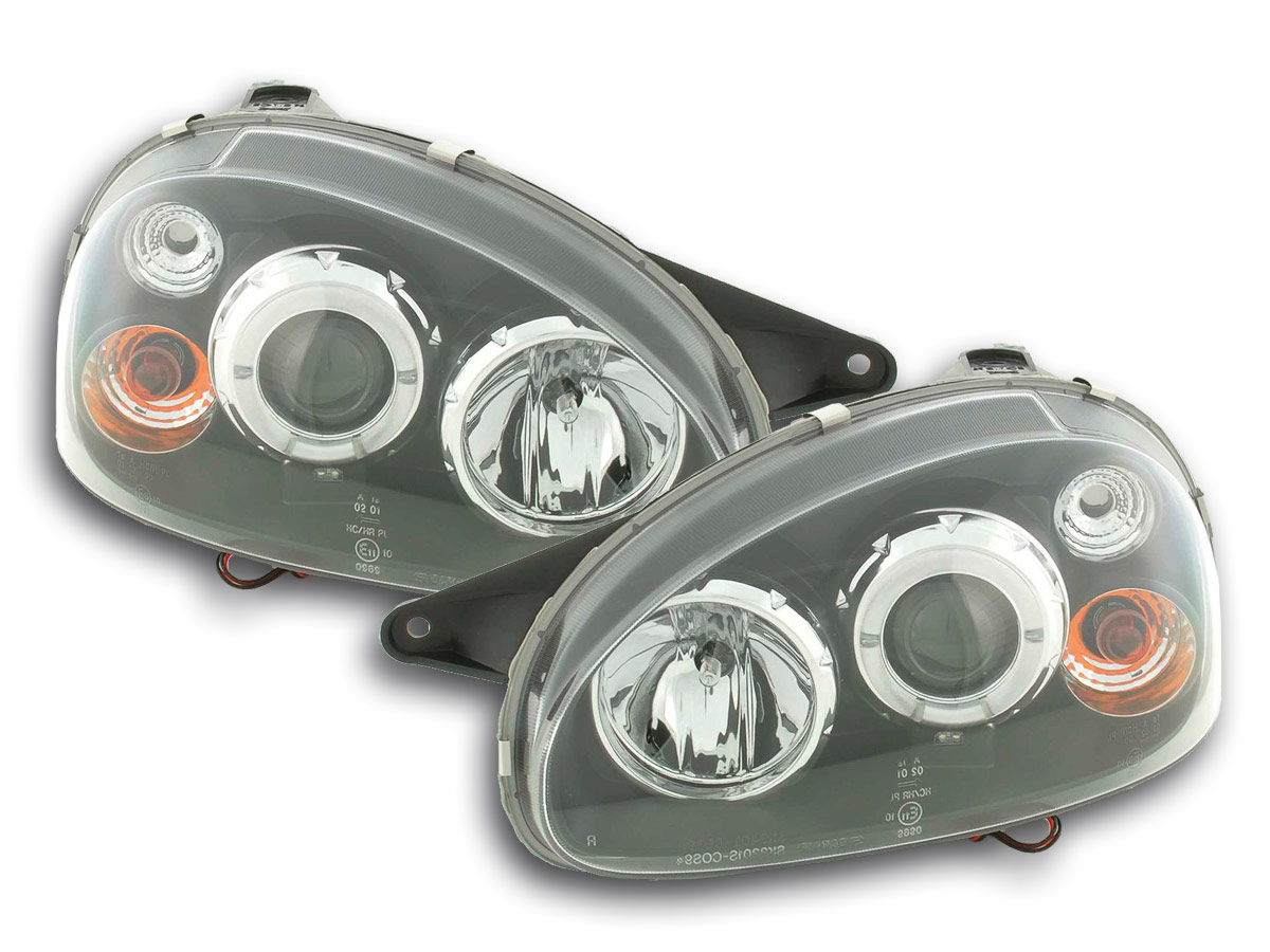Scheinwerfer Set Opel Corsa B  94-00 schwarz