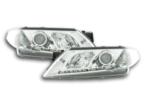 Scheinwerfer Set Daylight LED TFL-Optik Renault Laguna (Typ G)  01-05 chrom