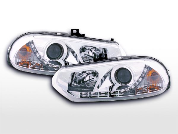 Scheinwerfer Set Daylight LED TFL-Optik Alfa Romeo 156 Typ 932  98-02 chrom