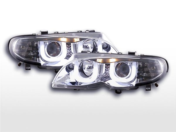 Scheinwerfer Set Angel Eyes BMW 3er E46 Limo/Touring  02-05 chrom