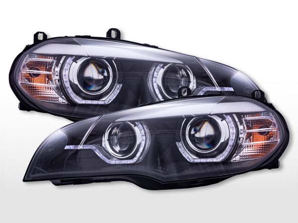 Daylight Scheinwerfer mit LED Standlicht BMW X5 E70  2008-2013 schwarz