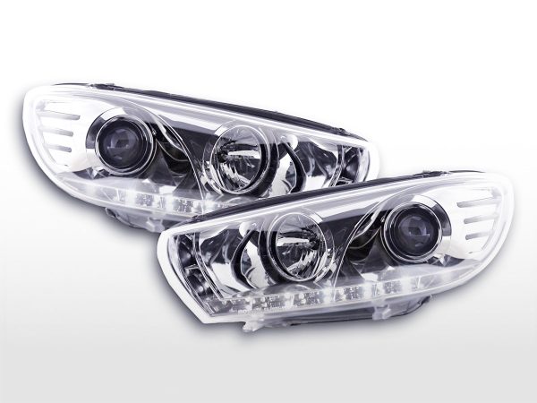 Scheinwerfer Set Daylight LED TFL-Optik VW Scirocco 3 Typ 13  08- chrom