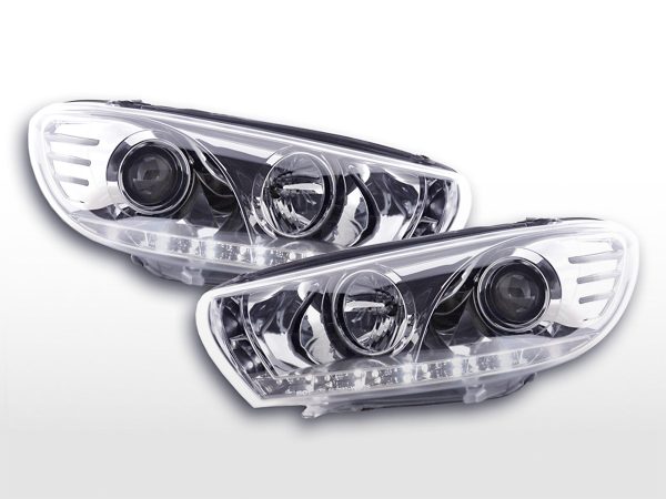 Scheinwerfer Set Daylight LED TFL-Optik VW Scirocco 3 Typ 13  08-14 chrom