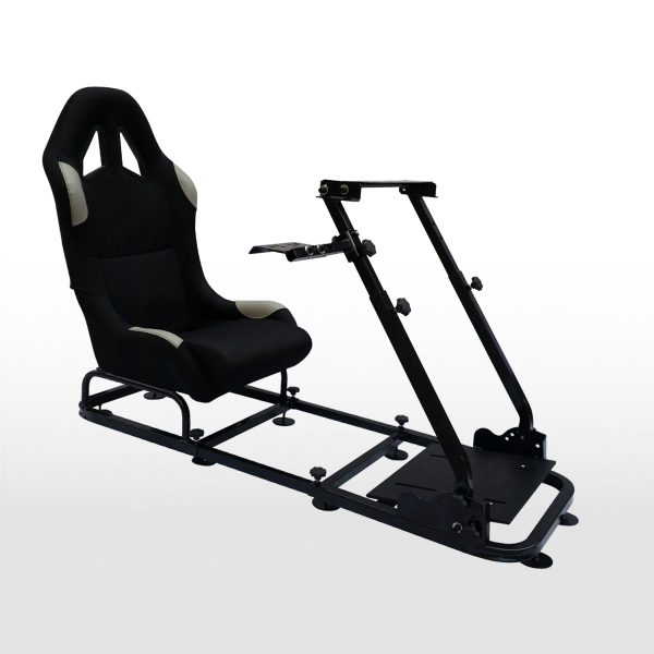 FK Gamesitz Spielsitz Rennsimulator eGaming Seats Monaco schwarz/grau