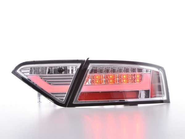 LED Rückleuchten Set Lightbar Audi A5 8T Coupe/Sportback  07-11 chrom