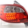 LED Rückleuchten Set Peugeot 206 3/5 trg. ohne Cabrio  98-05 rot – Bild 2