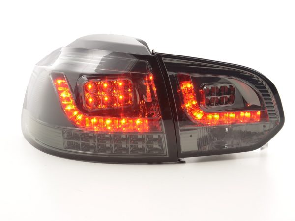 LED Rückleuchten Set VW Golf 6 Typ 1K  2008-2012 schwarz mit Led Blinker für Rechtslenker